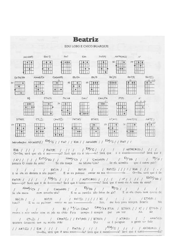 télécharger la partition d'accordéon Beatriz (Slow) au format PDF