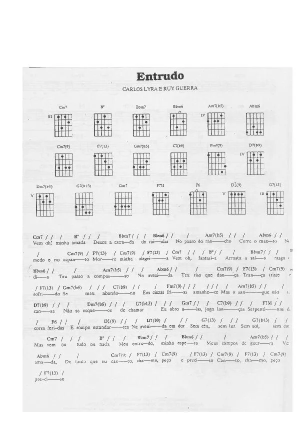télécharger la partition d'accordéon Entrudo (Chant : Elis Regina) (Bossa Nova) au format PDF