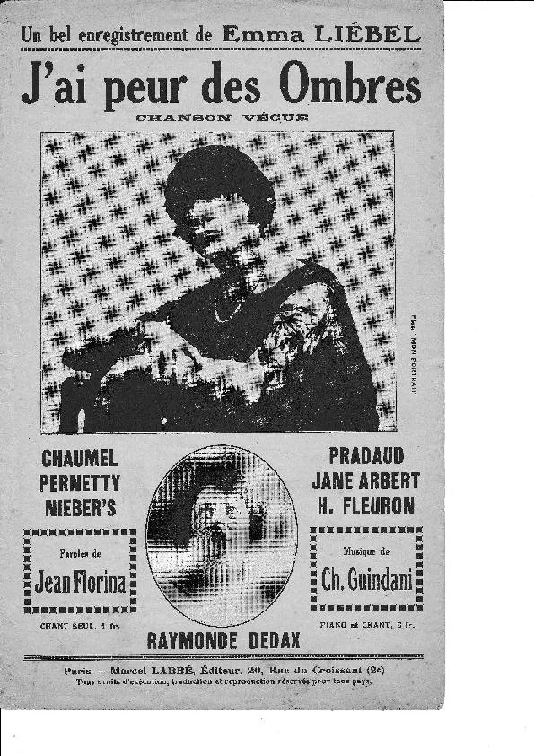 télécharger la partition d'accordéon J'ai peur des ombres (Chanson Vécue) au format PDF