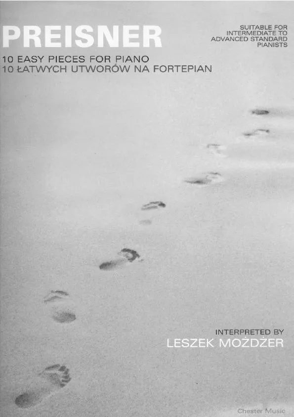 télécharger la partition d'accordéon Zbigniew Preisner : 10 Easy Pieces for Piano / Interpreted by Leszek Możdżer au format PDF