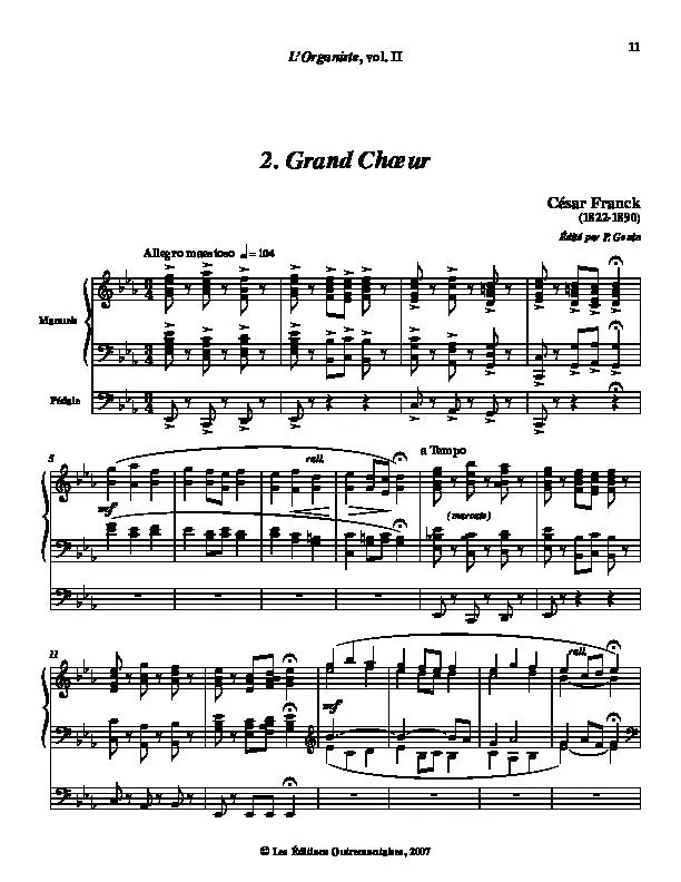 télécharger la partition d'accordéon Grand Cœur (Arrangement : Pierre Gouin) au format PDF