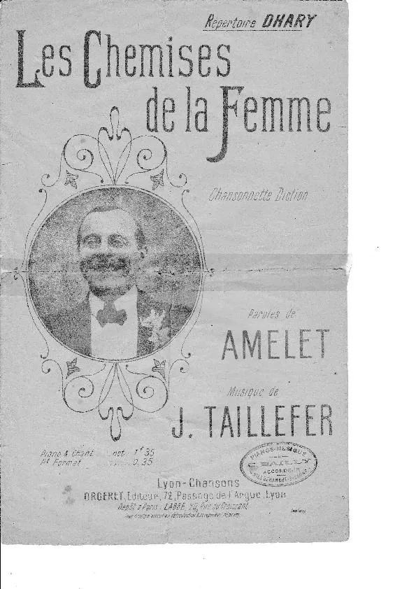 télécharger la partition d'accordéon Les chemises de la femme (Répertoire Dhary) au format PDF