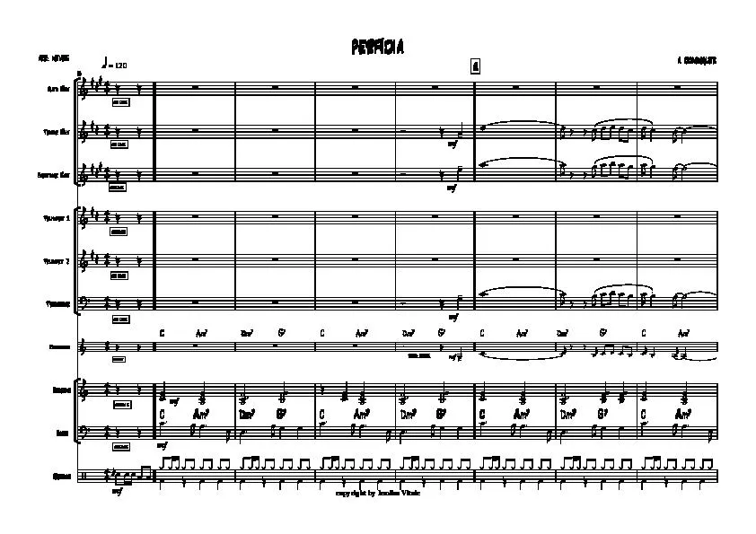 télécharger la partition d'accordéon Perfidia (Arrangement : Neves) (Small Big Band) (Rumba) au format PDF