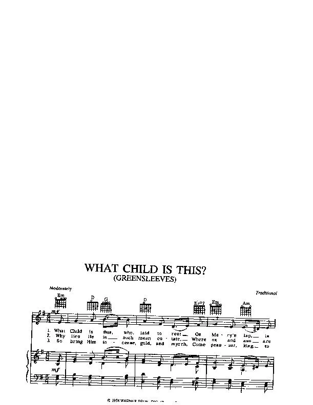 télécharger la partition d'accordéon What Child is this (Greensleeves) (Chant de Noël) au format PDF