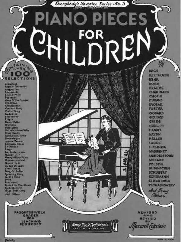 télécharger la partition d'accordéon Piano Pieces For Children (Everybody's Favorite Series n°3) au format PDF