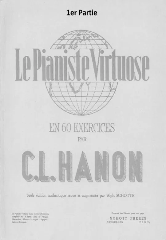 télécharger la partition d'accordéon Le Pianiste Virtuose en 60 exercices par Charles-Louis Hanon (1er Partie) au format PDF