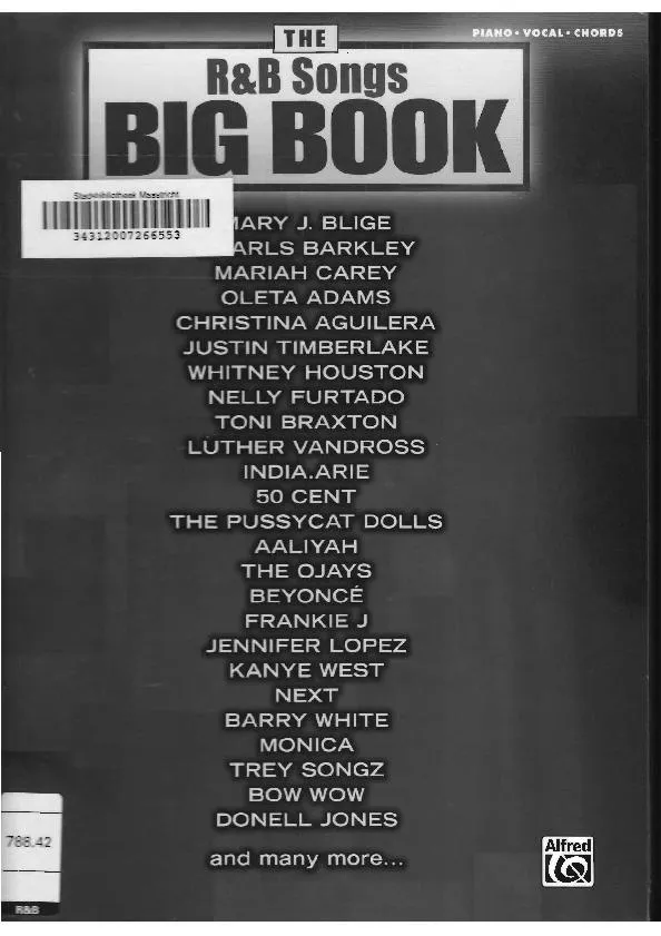 télécharger la partition d'accordéon The R & B Songs Big Book (26 Titres) au format PDF