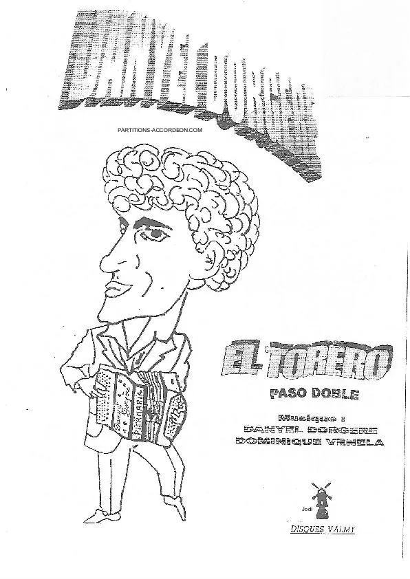 télécharger la partition d'accordéon El torero (Paso Doble) au format PDF