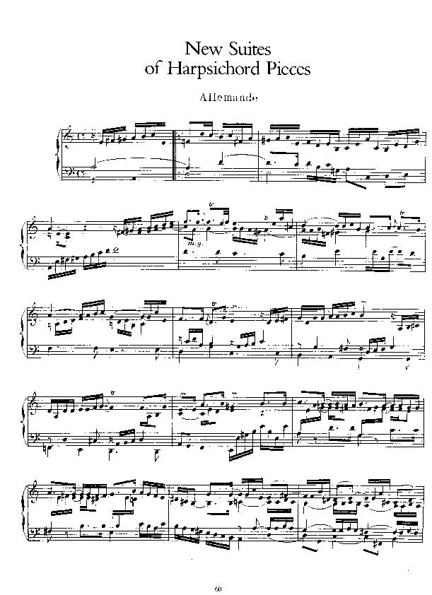 télécharger la partition d'accordéon New Suites of Harpsichord Pieces / Nouvelles suites pour clavecin au format PDF