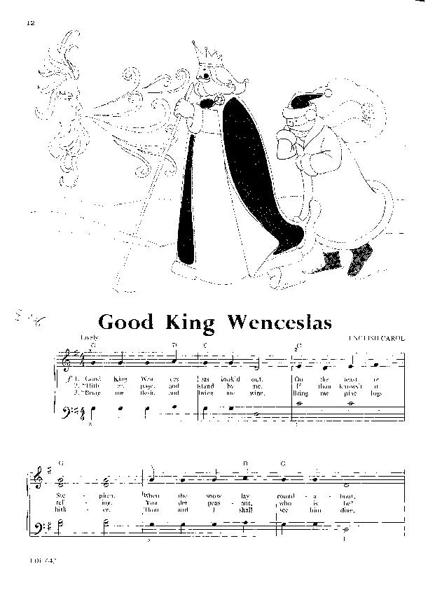 télécharger la partition d'accordéon Good King Wenceslas (Chant de Noël) au format PDF