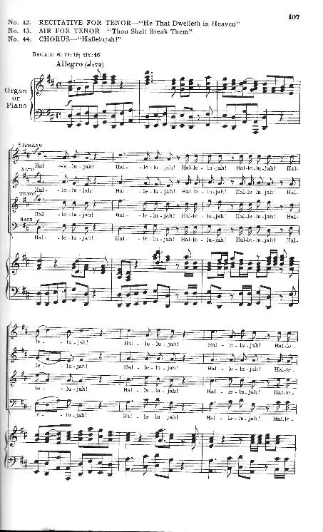 télécharger la partition d'accordéon Hallelujah (Chorus + Orgue or Piano) au format PDF