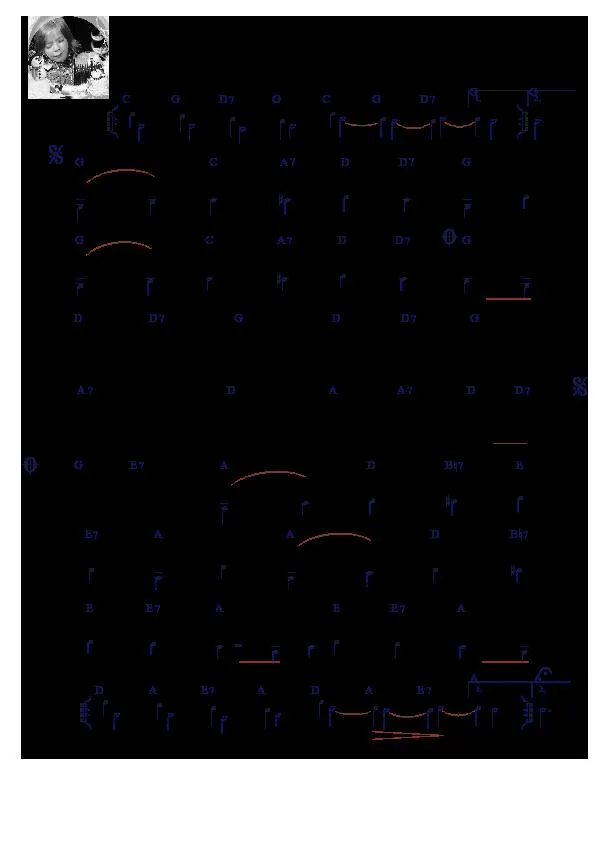 télécharger la partition d'accordéon ﻿Noël du monde au format PDF