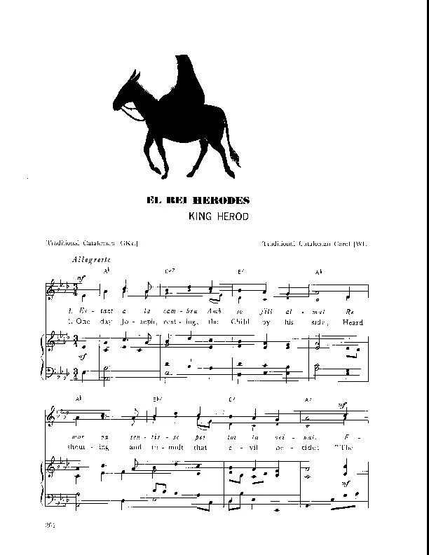 télécharger la partition d'accordéon King Herod (El Rei Herodes) (Arrangement : Walter Ehret & George K Evans) (Chant de Noël) au format PDF