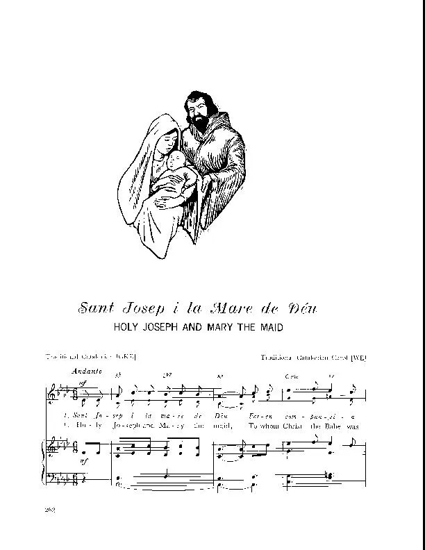 télécharger la partition d'accordéon Holy Joseph and Mary the Maid (Sant Josep i la Mare de Déu) (Arrangement : Walter Ehret & George K Evans) (Chant de Noël) au format PDF