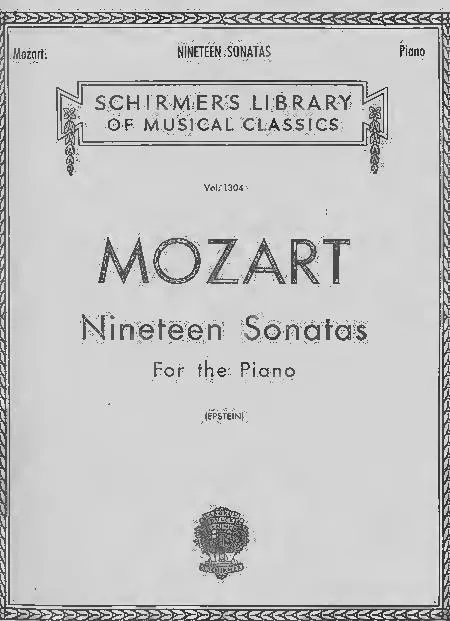télécharger la partition d'accordéon Wolfgang Amadeus Mozart : Nineteen Sonatas For The Piano au format PDF