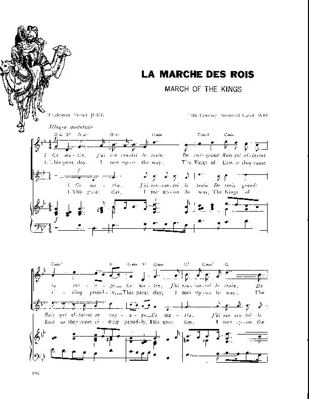 télécharger la partition d'accordéon La marche des Rois (March of the Kings) (Arrangement : Walter Ehret & George K Evans) (Chant de Noël) au format PDF