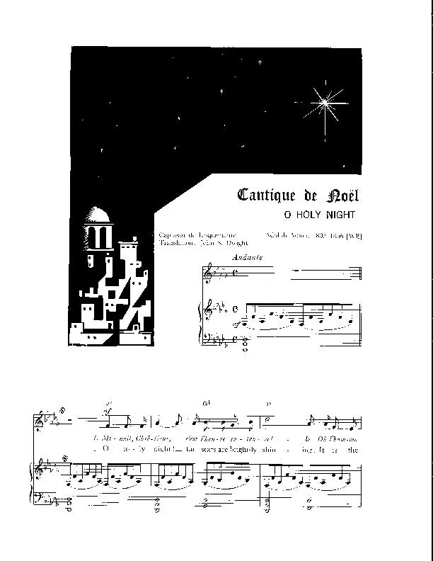 télécharger la partition d'accordéon Cantique de Noël (O holy night) (Arrangement : Walter Ehret & George K Evans) (Chant de Noël) au format PDF