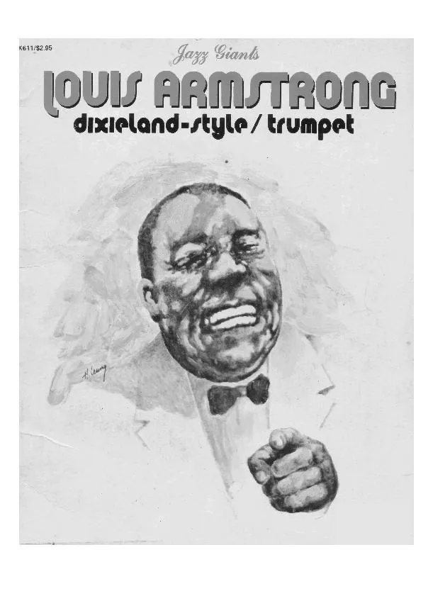 télécharger la partition d'accordéon Jazz Giants : Louis Armstrong / Dixieland Style / Trumpet (31 Titres) au format PDF