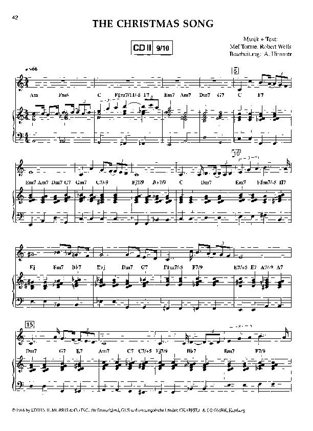 télécharger la partition d'accordéon The Christmas song (Arrangement : Arturo Himmer) (Chant de Noël) au format PDF