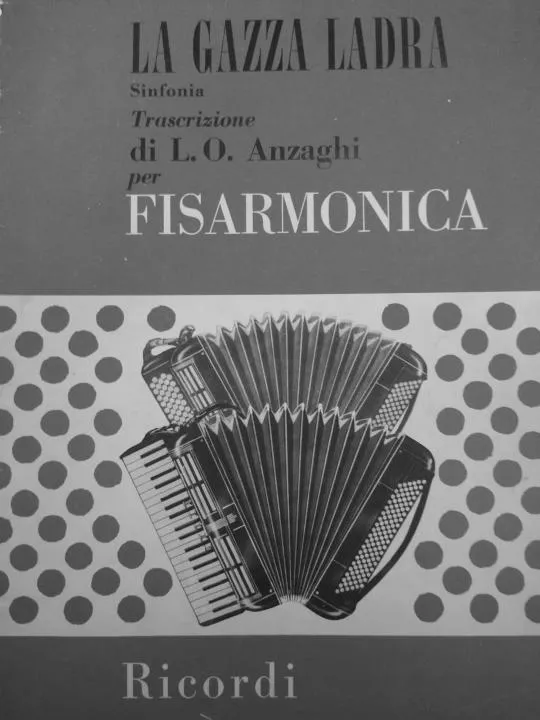 télécharger la partition d'accordéon La Gazza Ladra (Transcription Accordéon : Luigi Oreste Anzaghi) (Sinfonía)  au format PDF