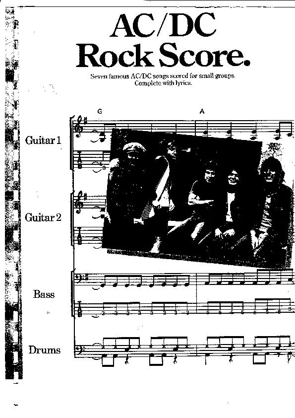 télécharger la partition d'accordéon AC/DC Rock Score (7 Titres) au format PDF