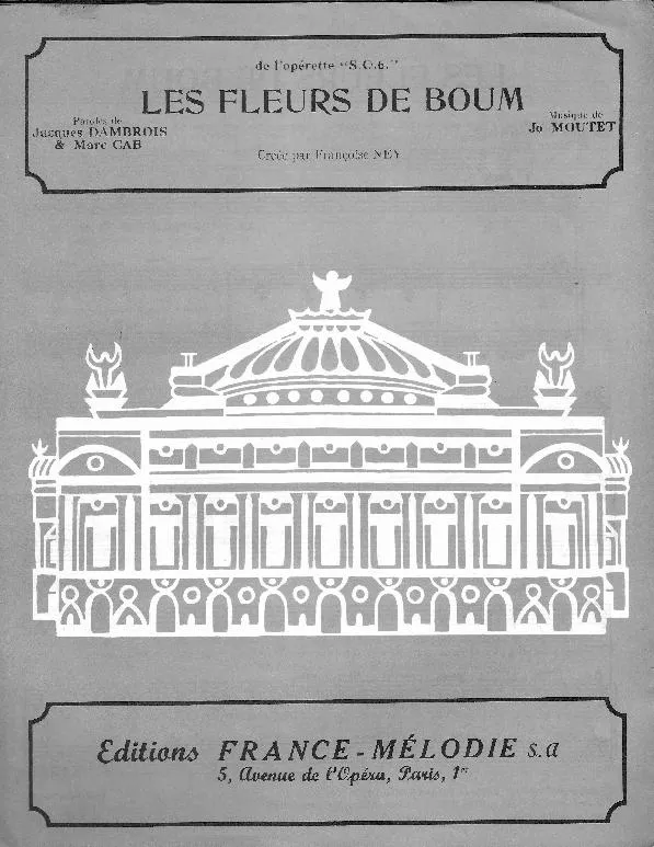 télécharger la partition d'accordéon Les fleurs de Boum (Jerk) au format PDF