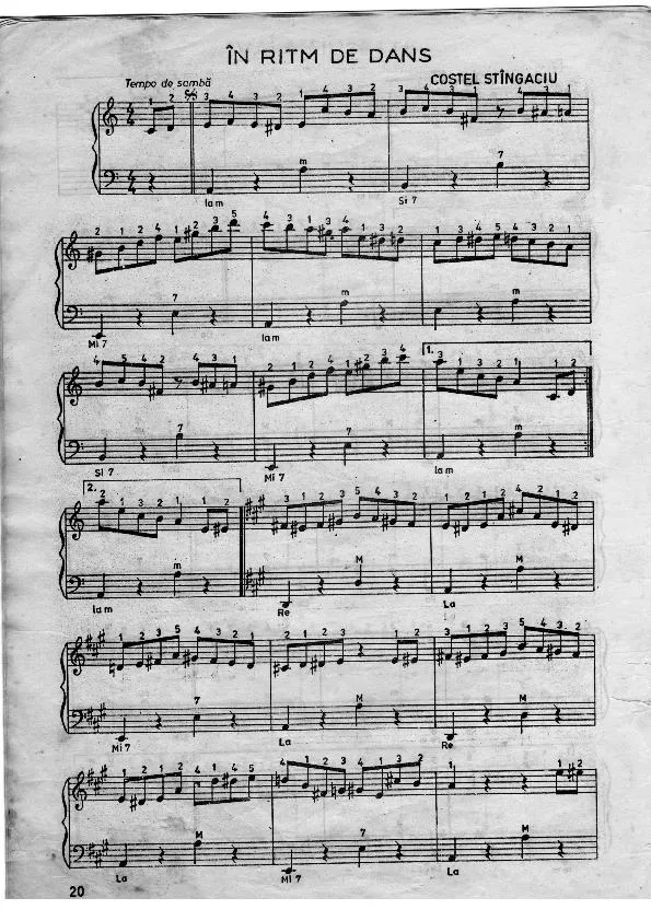 télécharger la partition d'accordéon Im Ritm De Dans (Samba) (Piano) au format PDF