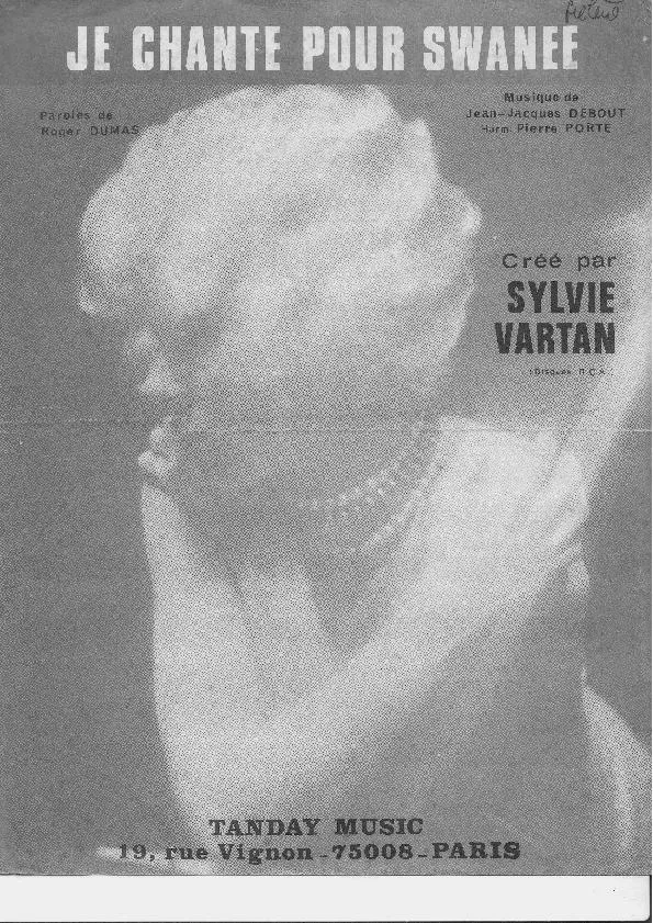 télécharger la partition d'accordéon Je chante pour Swanee (Harmonisé par : Pierre Porte) (Chant : Sylvie Vartan) au format PDF