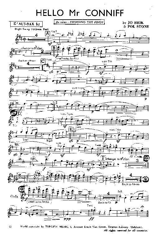 télécharger la partition d'accordéon Hello Mr Conniff (Orchestration Complète) au format PDF