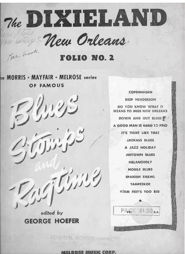 télécharger la partition d'accordéon The Dixieland New Orleans / Folio n°2 / Blues Stomps and Ragtime (15 Titres) au format PDF