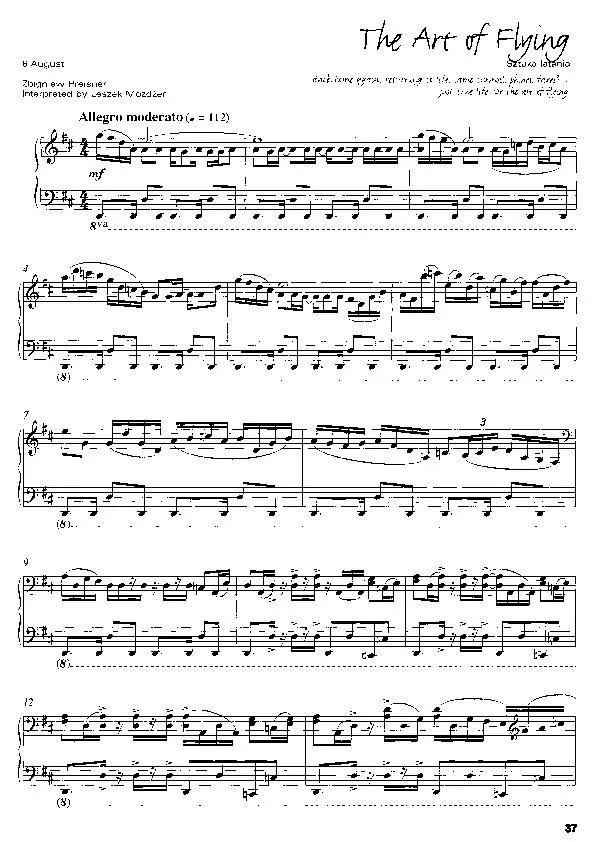 télécharger la partition d'accordéon The art of flying (Sztuka latania)  (Arrangement : Leszek Mozdzer) (Rumba) au format PDF