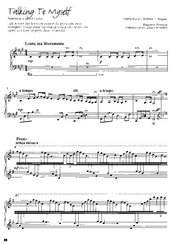 télécharger la partition d'accordéon Talking to myself (Rozmowa z samym soba)  (Arrangement : Leszek Mozdzer) (Slow) au format PDF