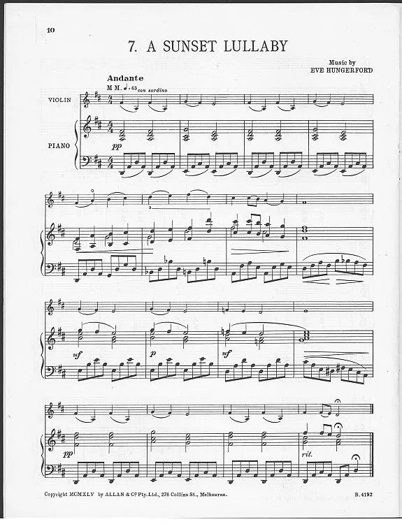 télécharger la partition d'accordéon A sunset lullaby au format PDF