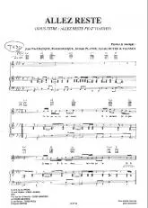 télécharger la partition d'accordéon Allez reste (Chant : Boulevard des airs) au format PDF
