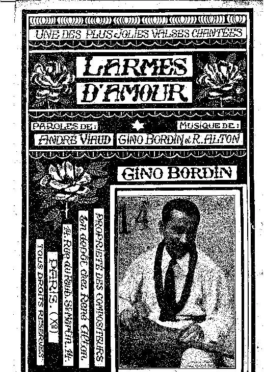 télécharger la partition d'accordéon Larmes d'Amour (Valse Chantée) (Piano) au format PDF