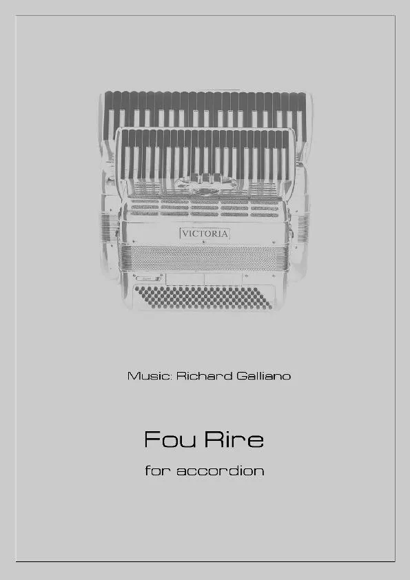 télécharger la partition d'accordéon Fou rire (Valse Jazz) (For Accordion) au format PDF