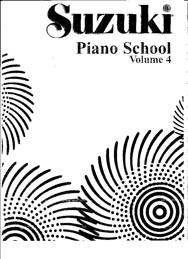 télécharger la partition d'accordéon Suzuki : Piano School (Volume 4) au format PDF