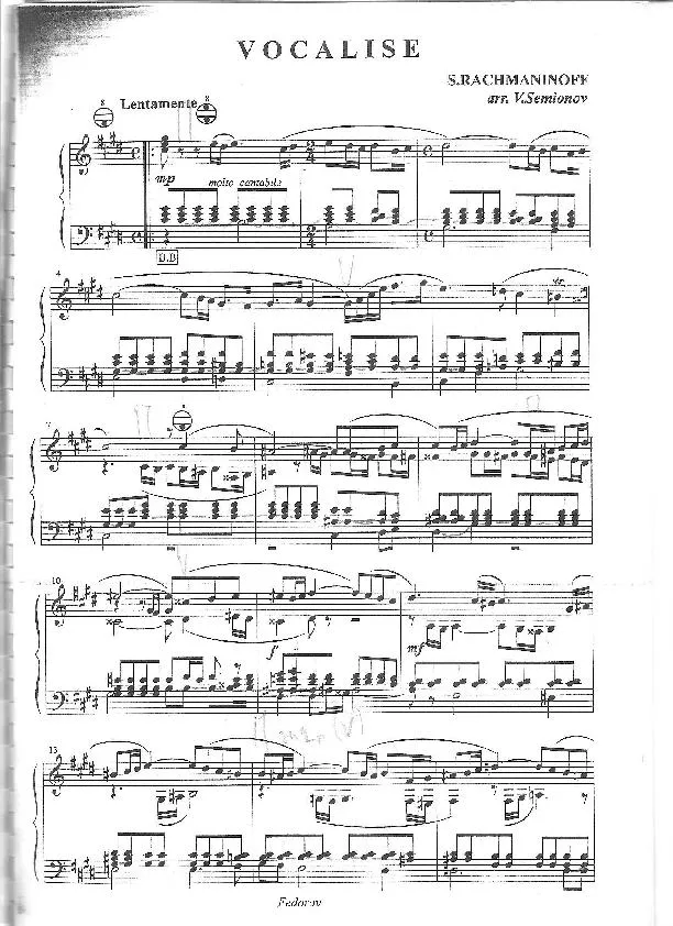 télécharger la partition d'accordéon Vocalise au format PDF