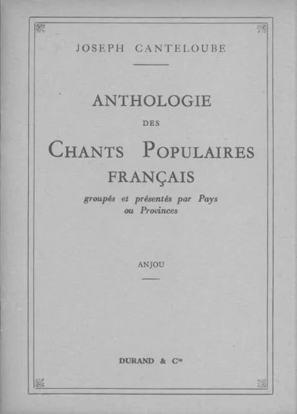 télécharger la partition d'accordéon Anthologie des chants populaires français au format PDF