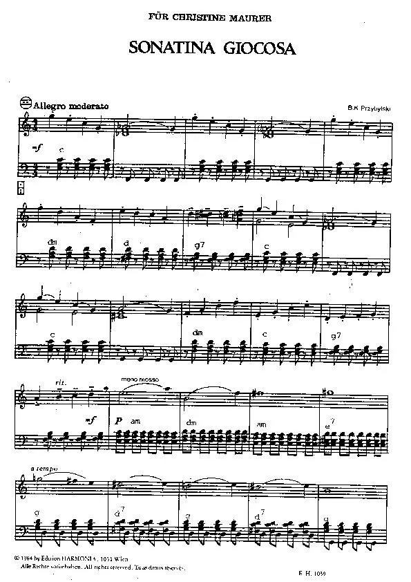 télécharger la partition d'accordéon Sonatina Giocosa (Accordéon) au format PDF