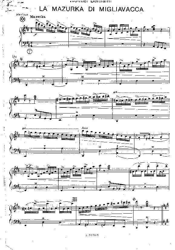 télécharger la partition d'accordéon La Mazurka Di Migliavacca (Arrangement : Wolmer Beltrami) (Accordéon) au format PDF