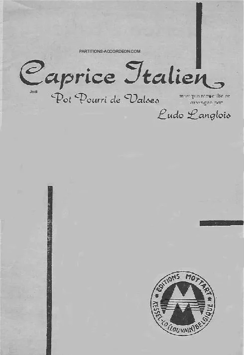 télécharger la partition d'accordéon Caprice Italien (Pot pourri de Valses) (Orchestration) au format PDF