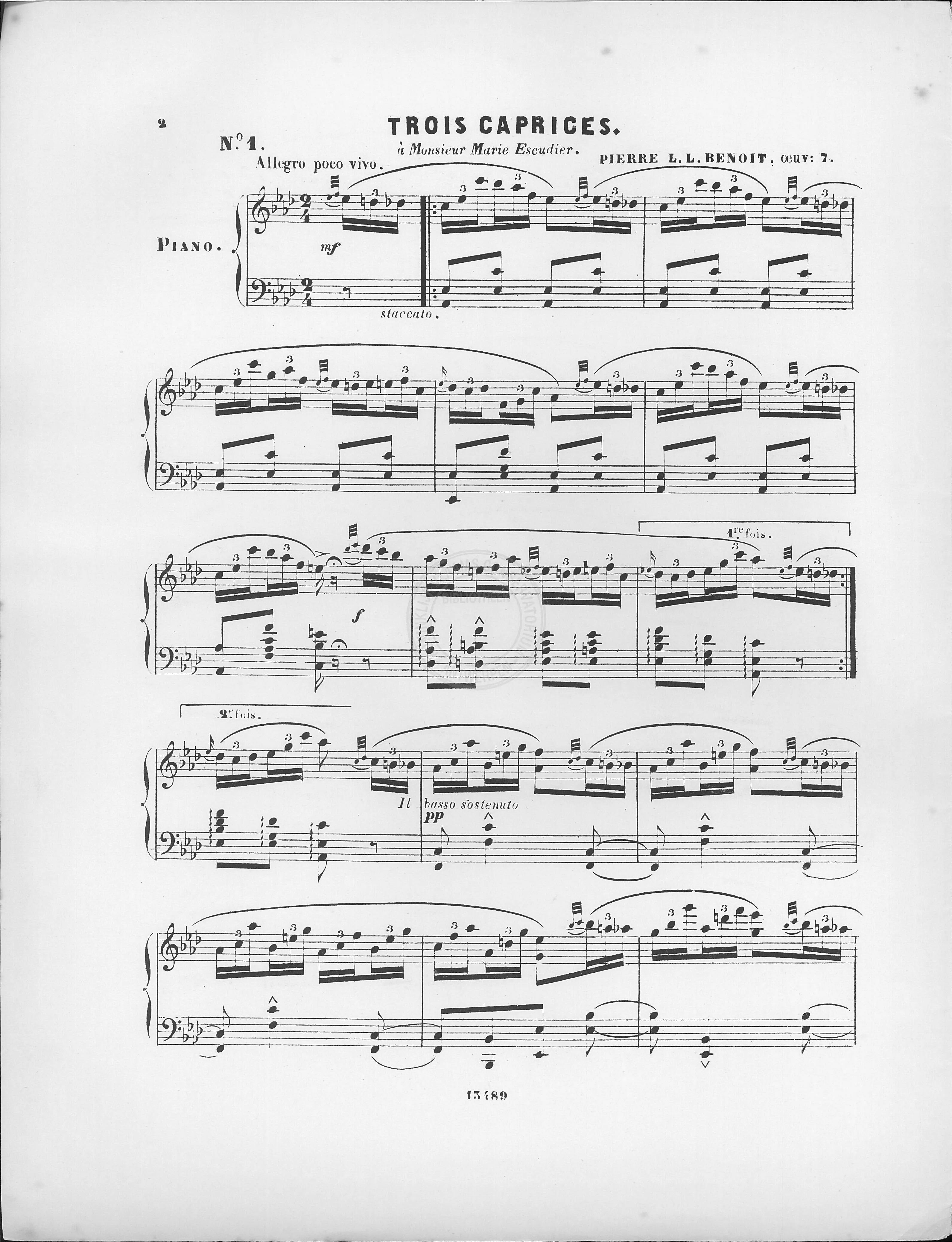 télécharger la partition d'accordéon Trois caprices : Caprice n°1 au format PDF