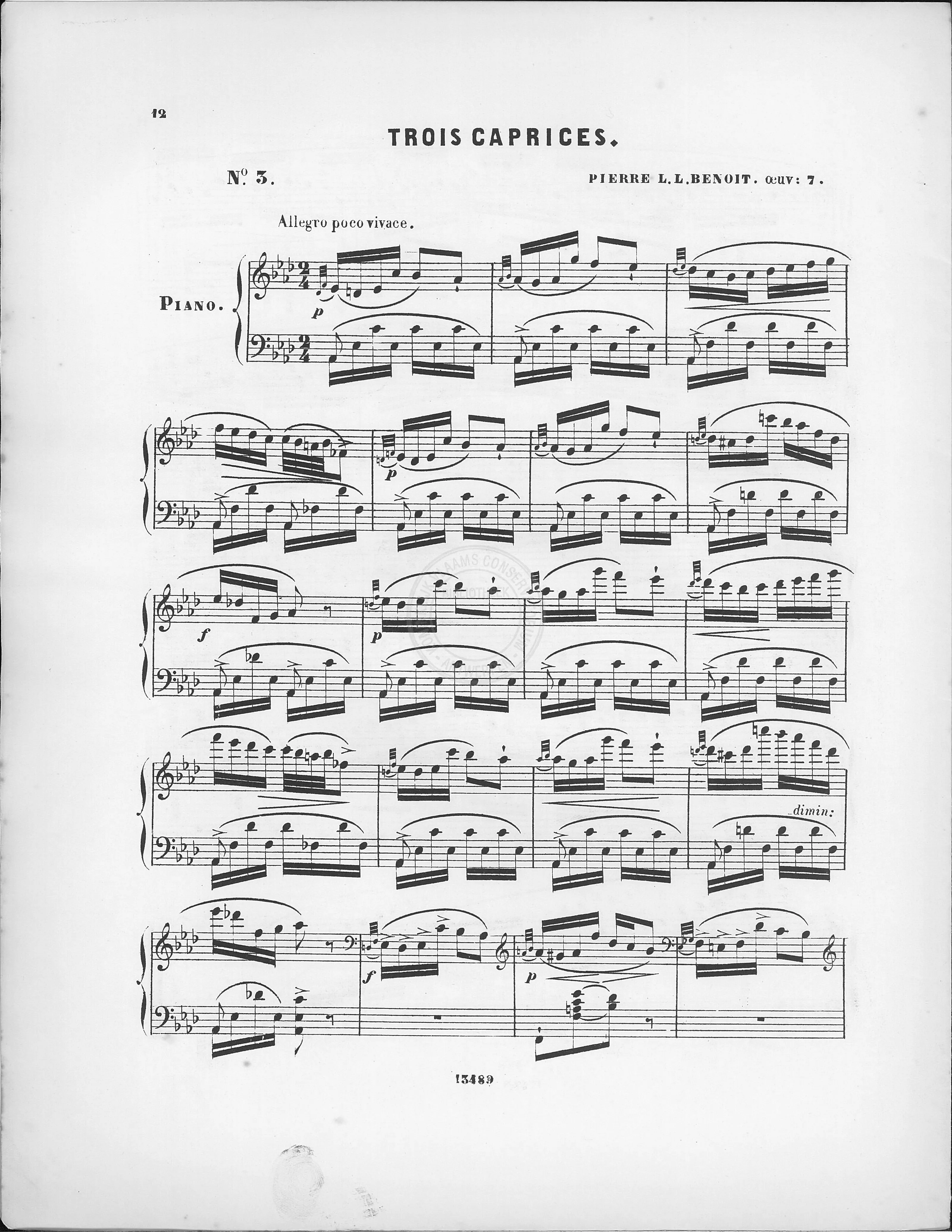 télécharger la partition d'accordéon Trois Caprices : Caprice n°3 au format PDF