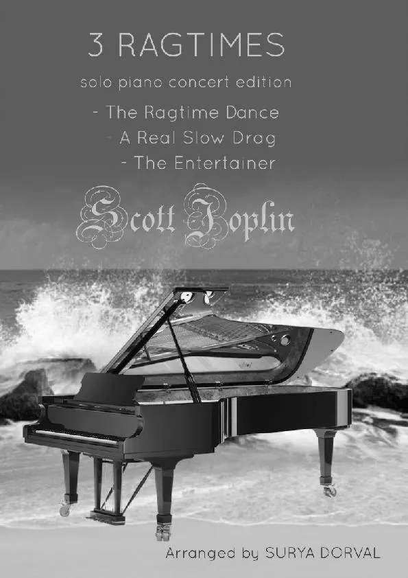 télécharger la partition d'accordéon 3 Ragtimes Solo piano Concert edition : Scott Joplin (The Ragtime Dance / Areal Slow Drag / The Entertainer) (Arranged by : Surya Dorval) (Piano) au format PDF
