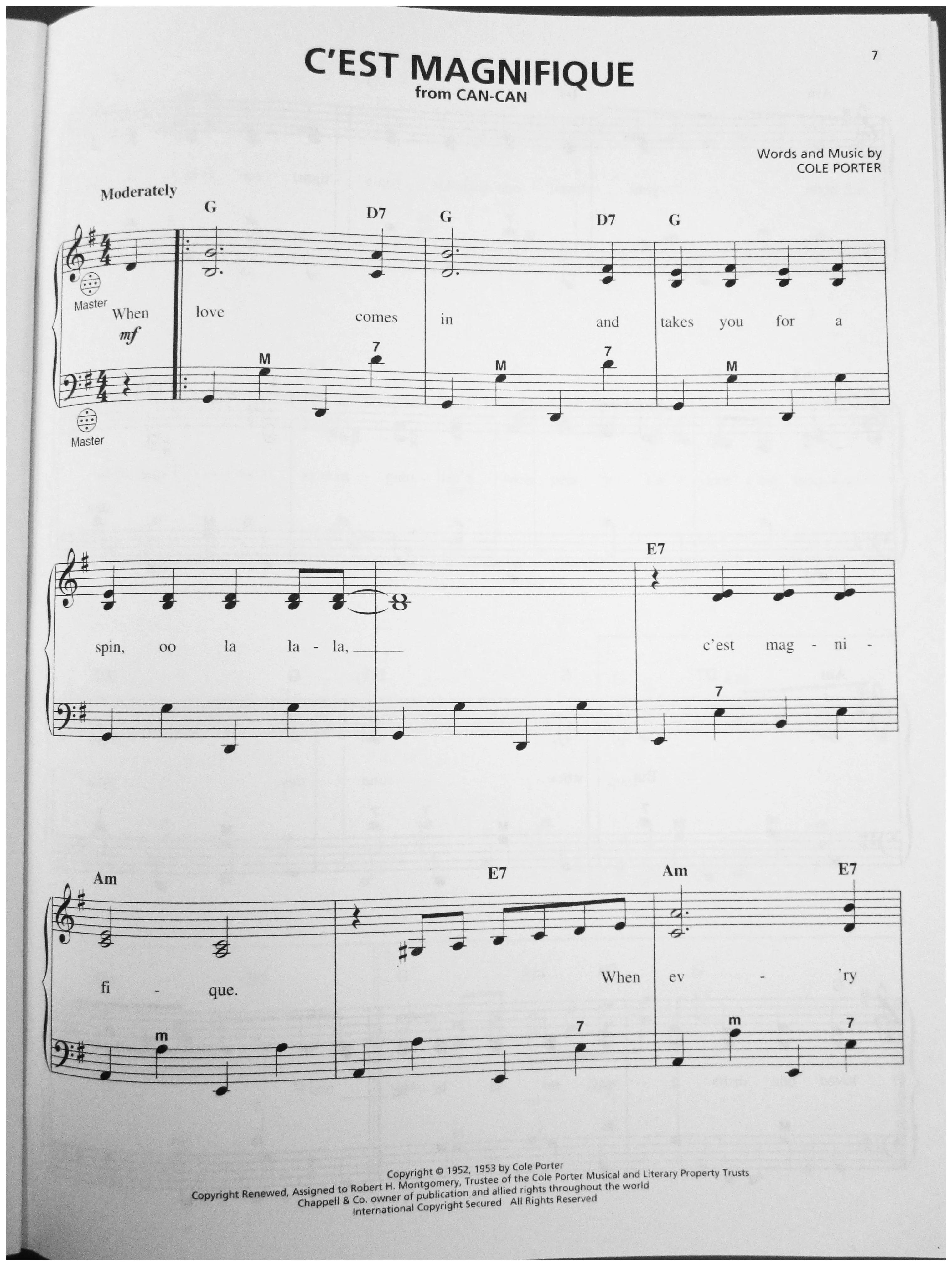 télécharger la partition d'accordéon C'est magnifique (Du Film : Can Can) (Arrangement : Gary Meisner) (Fox-Trot) au format PDF