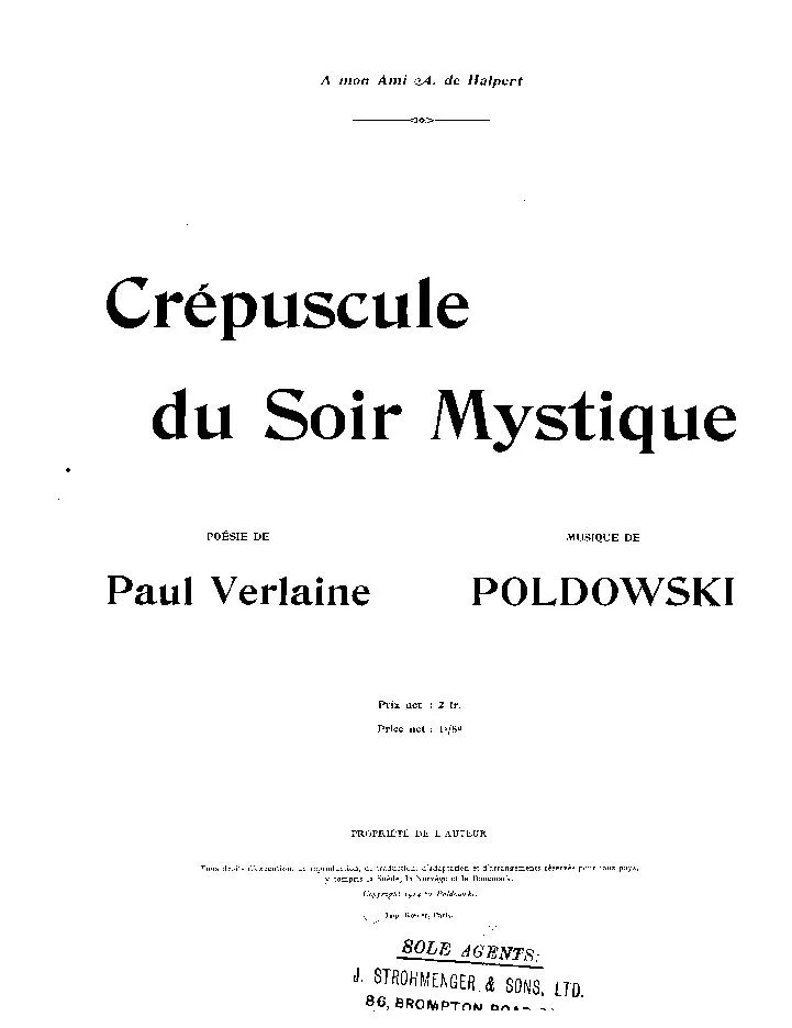 télécharger la partition d'accordéon Crépuscule du Soir Mystique (Valse lente) au format PDF