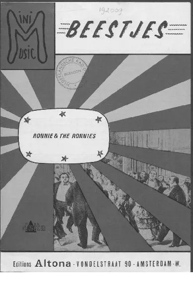 télécharger la partition d'accordéon Beestjes (Interprètes : Ronnie & The Ronnies) (Swing Madison) au format PDF
