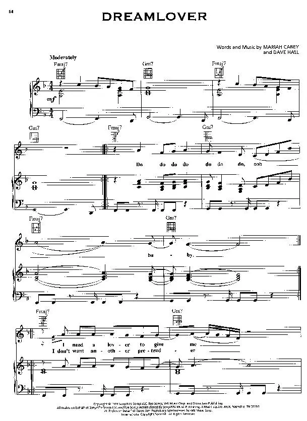 télécharger la partition d'accordéon Dreamlover (Disco Rock) au format PDF