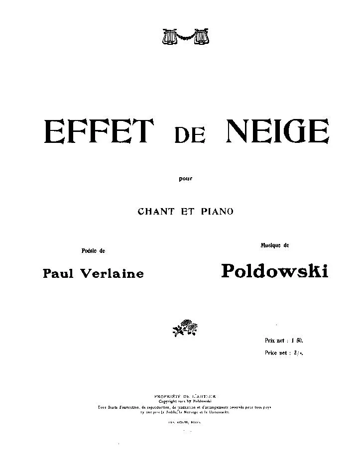 télécharger la partition d'accordéon Effet de neige (Slow) au format PDF